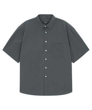 페이퍼 하프 셔츠 [그레이]