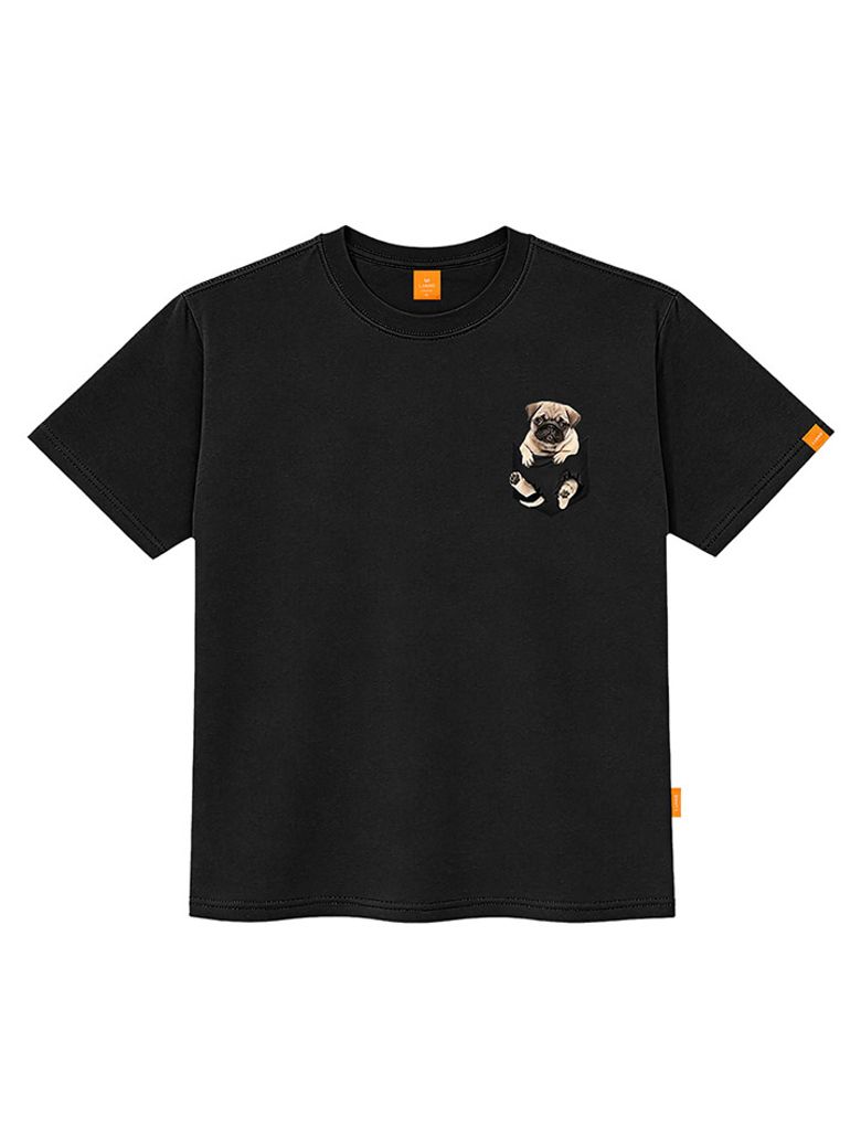 포켓퍼그 반팔티셔츠 남녀공용 빅사이즈 S~4XL