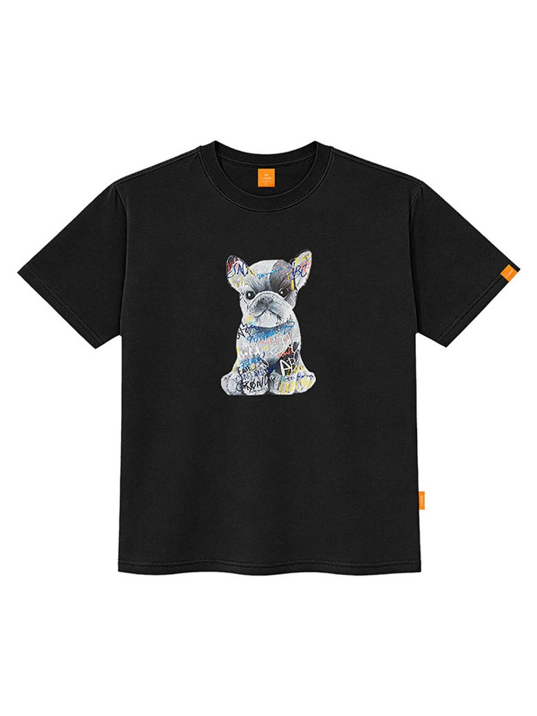 레터링퍼피 반팔티셔츠 남녀공용 빅사이즈 S~4XL