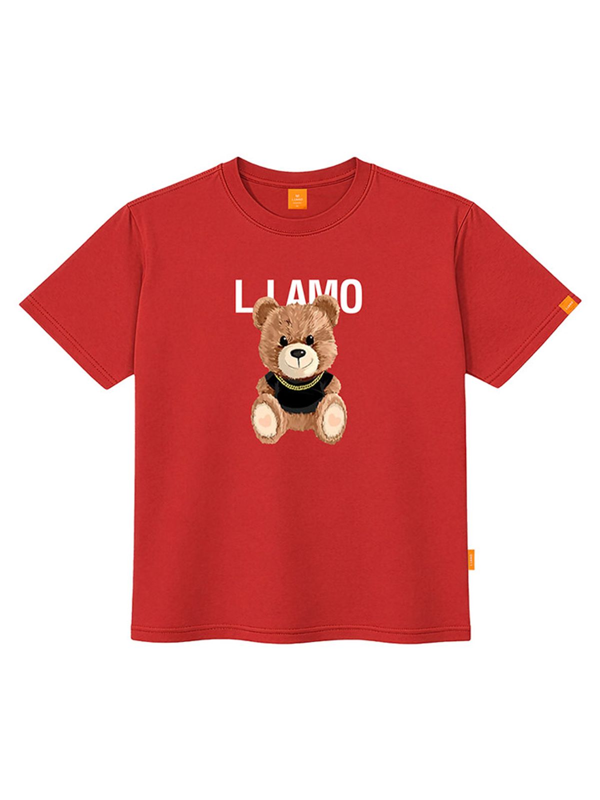 엘라모(LLAMO) 스마일곰돌 반팔티셔츠 남녀공용 빅사이즈 S~4XL