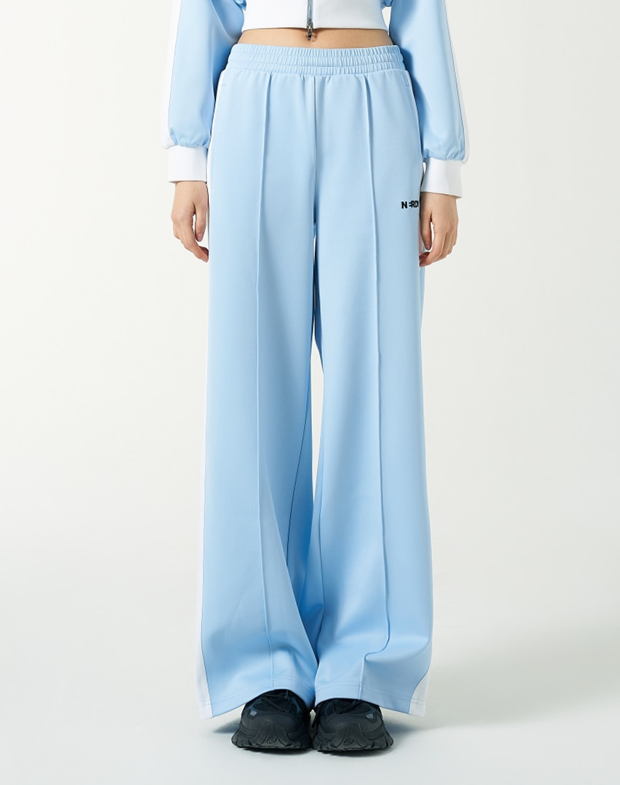 ☆NERDY☆ Women's Color Block Track Pants Sky Blue MUSINSA公式 | NERDY Womens Color Block Track Pants Sky Blue