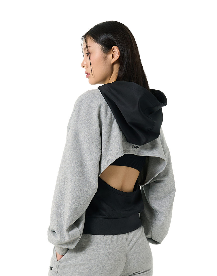 [ NERDY ]★韓国人気★LAYERED HOODIE TRACK SET NERDY ]☆韓国人気☆LAYERED HOODIE TRACK SET