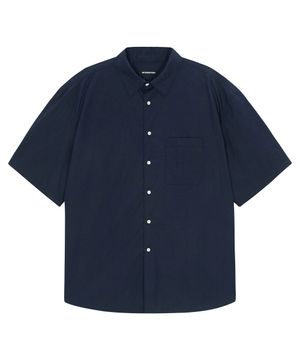 페이퍼 하프 셔츠 [네이비]