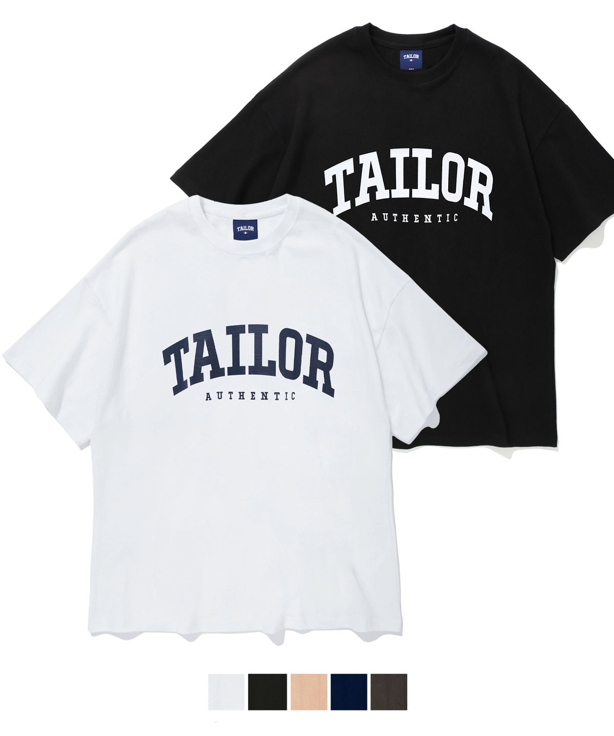 테일러 스튜디오(TAILOR STUDIO) [2PACK] 엔비엘스테이트 티셔츠 (6color)