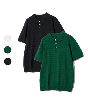 86-IROJ054 픽시드 텍스처 카라니트 3colors