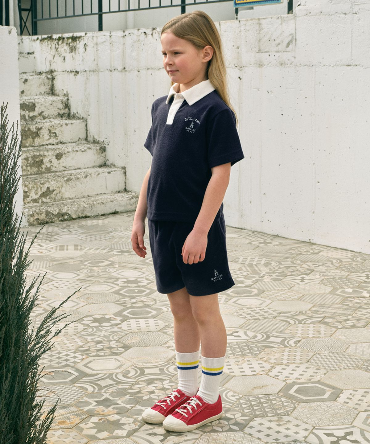 마리떼 키즈(MARITHÉ KIDS) ENFANT TERRY SHORTS navy