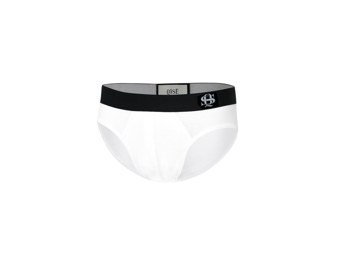 키세 언더웨어(QISE UNDERWEAR) QS 삼각 브리프 화이트/블랙