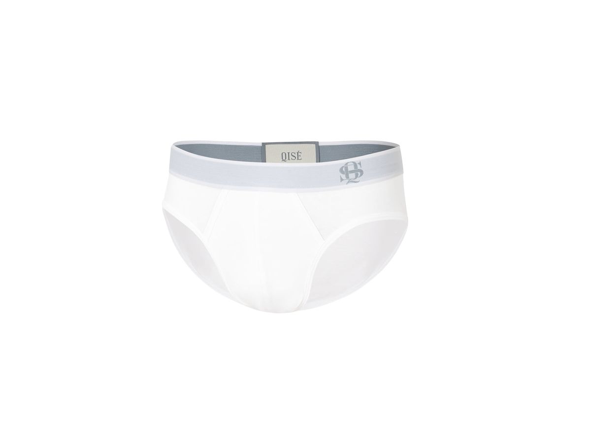 키세 언더웨어(QISE UNDERWEAR) QS 삼각 브리프 화이트/그레이