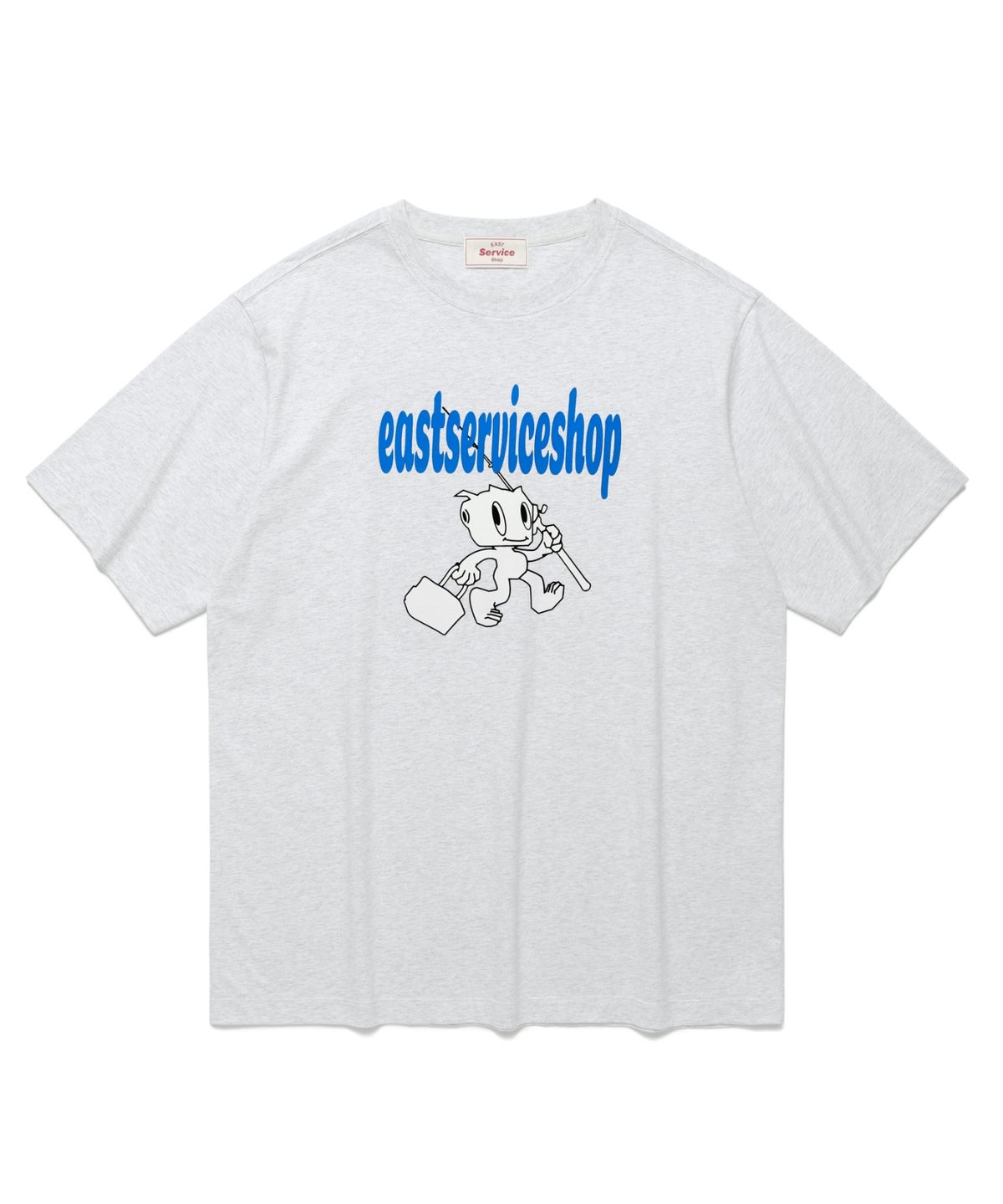 이스트서비스샵(eastserviceshop) Fishing Robo Half T - Melange White