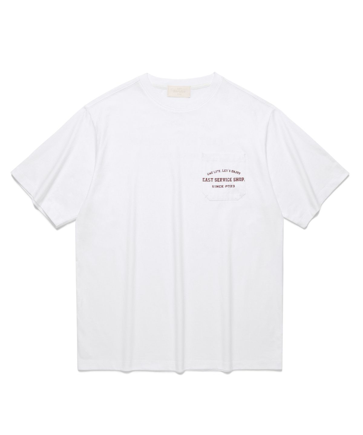 이스트서비스샵(eastserviceshop) Stamp Pocket Half T - White
