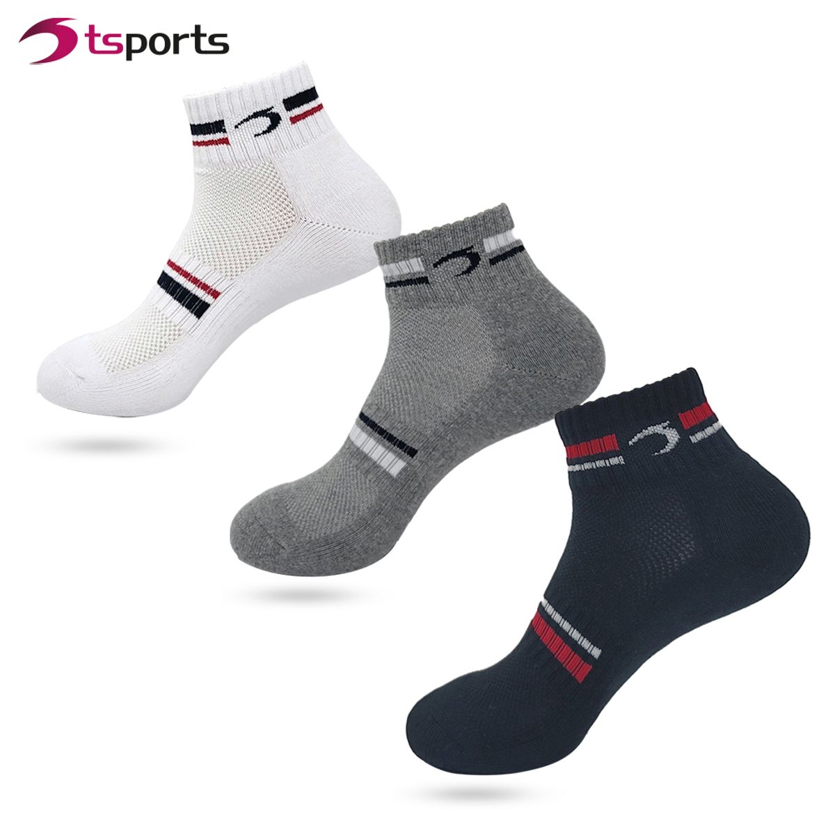 티에스스포츠(TS SPORTS) 남성 2줄포인트 단목양말