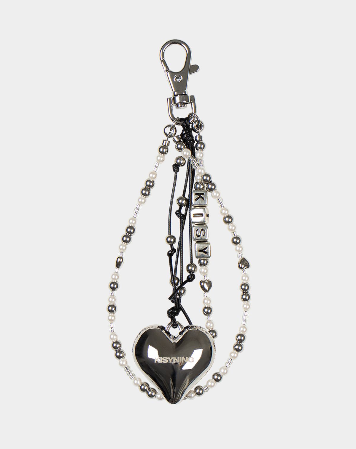키시닝(KISYNING) KISY Initial Heart Key Ring