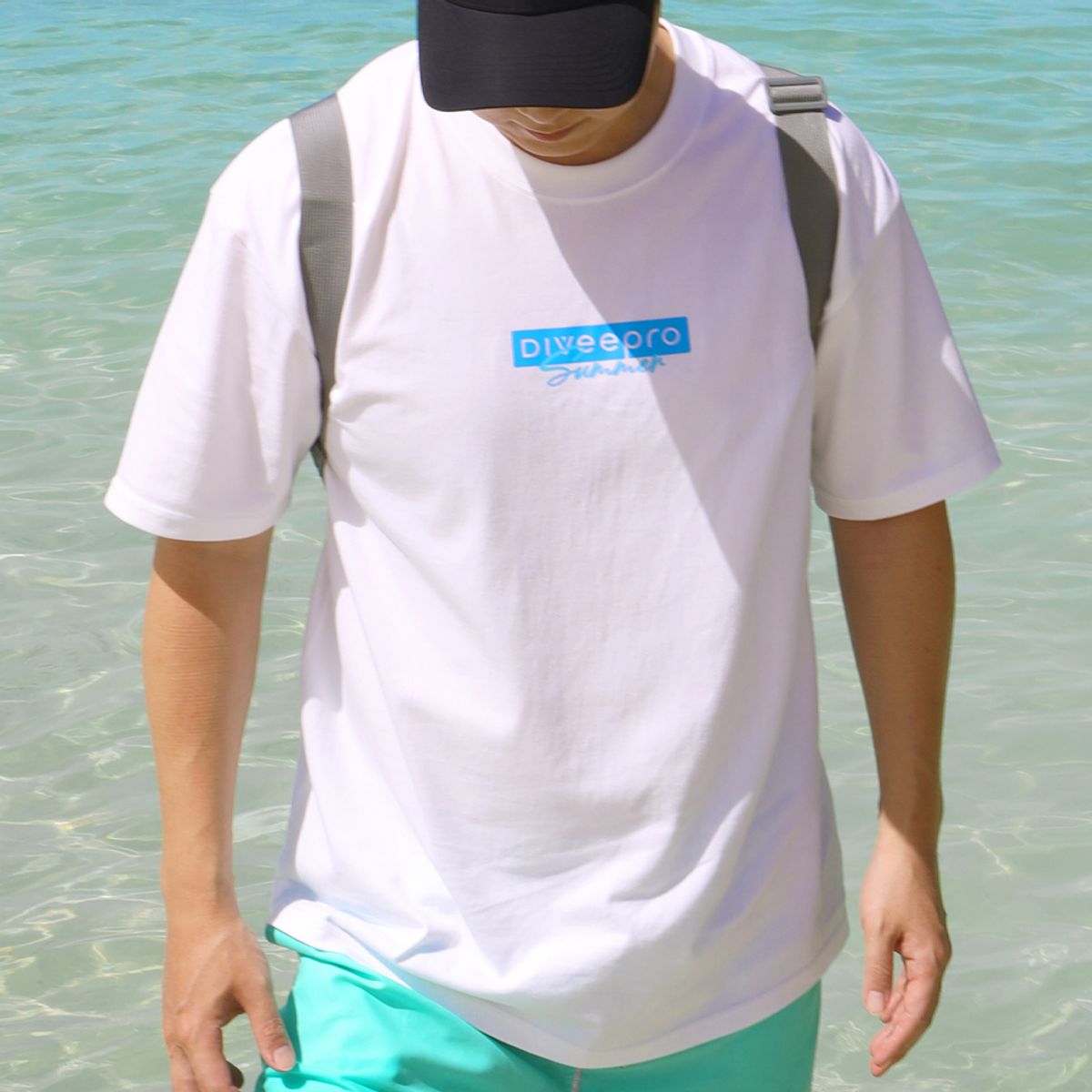 다이비프로(DIVEEPRO) 다이비프로 퓨어코튼 32수 베이직 반팔 티셔츠