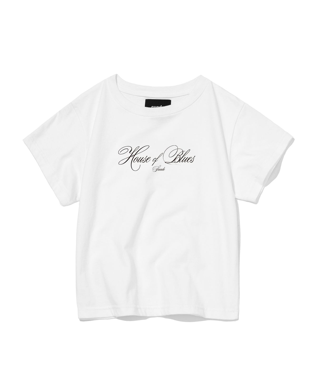 스웨이드(SUADE) HANDWRITTEN CROP TEE [WHITE]