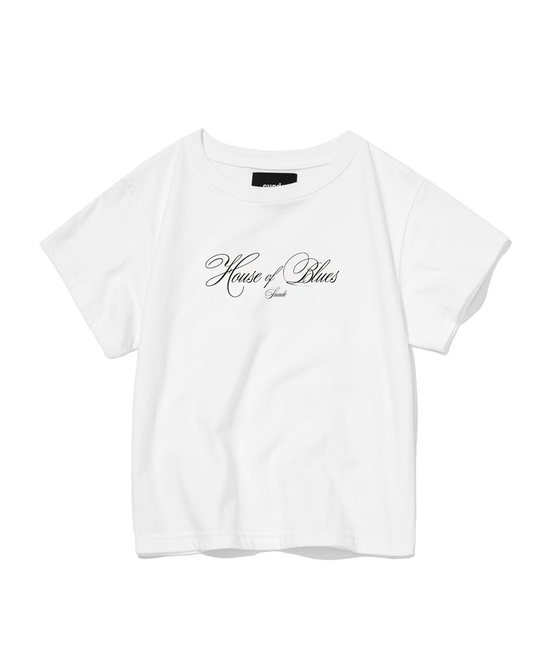 HANDWRITTEN CROP TEE [WHITE]