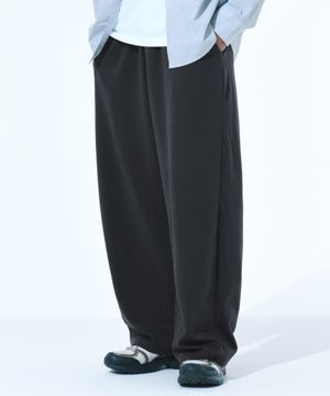 와이드핏 트레이닝 스웨트 팬츠 - 차콜