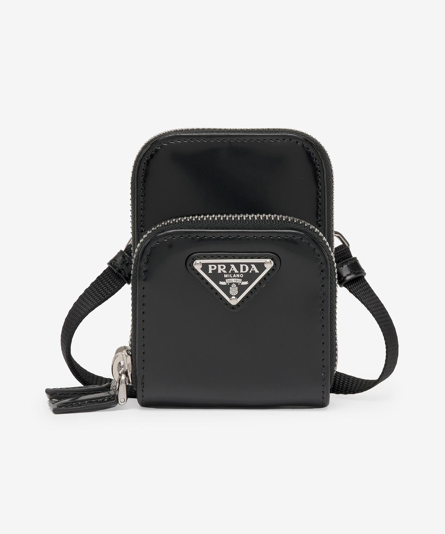 MUSINSA公式 | PRADA Public Mini Triangle Logo Double Pocket