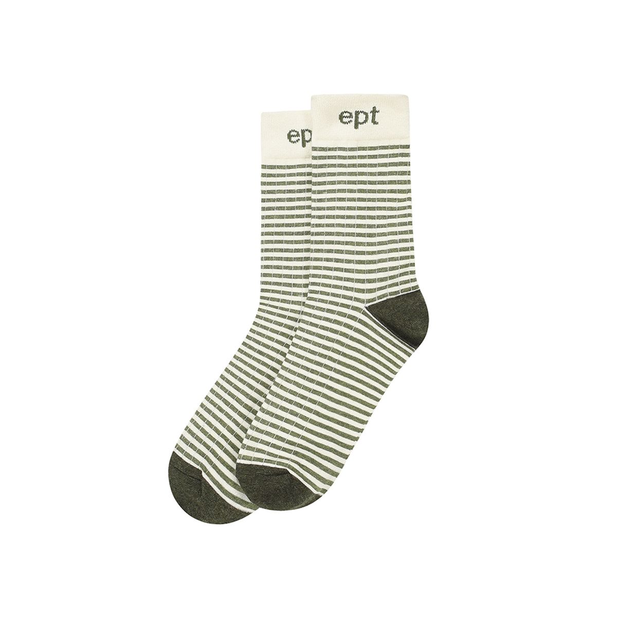이피티(EPT) STRIPED SOCKS (KHAKI)