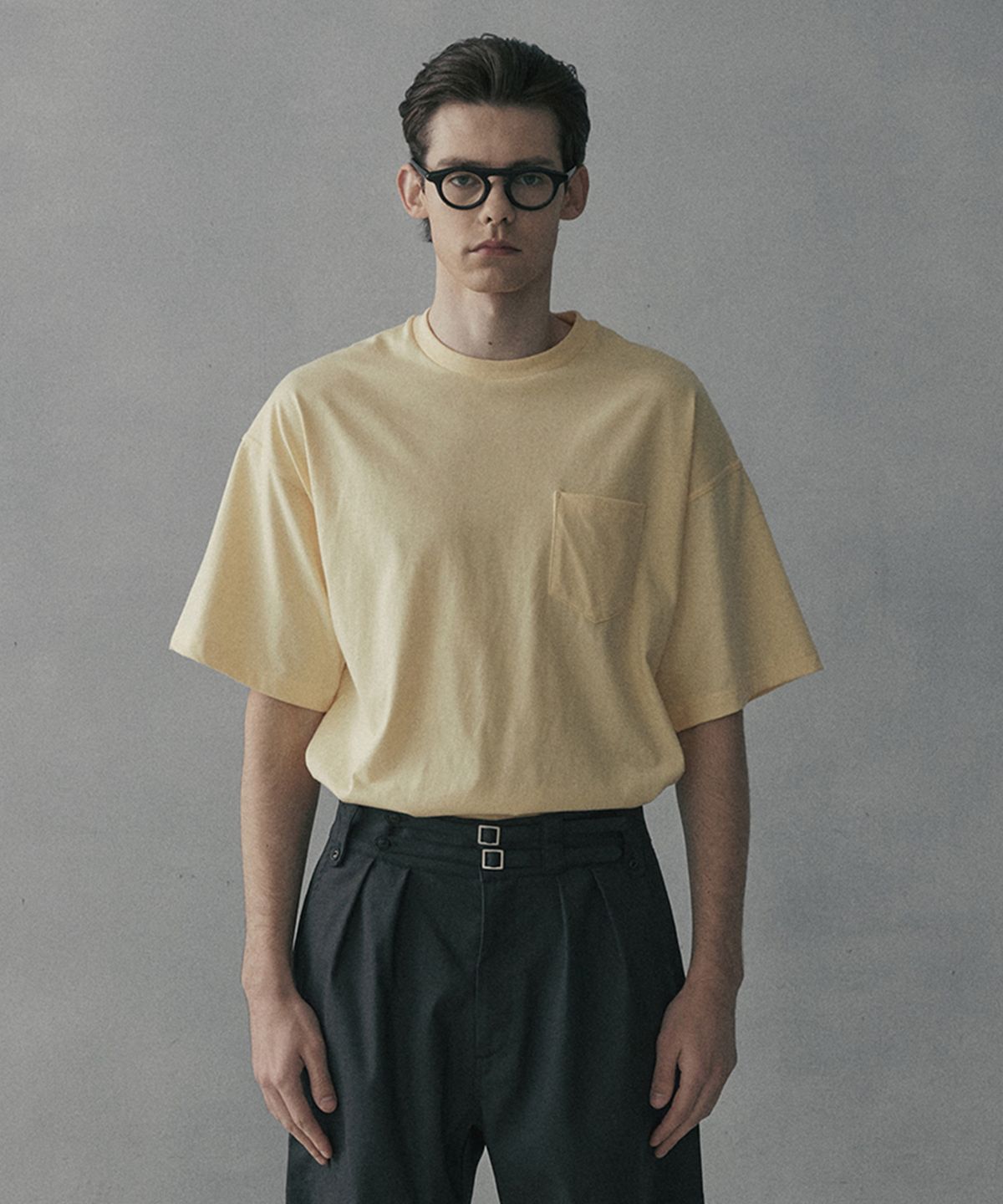 엠프(AMF) Loosed Pocket T-Shirt - Lemon