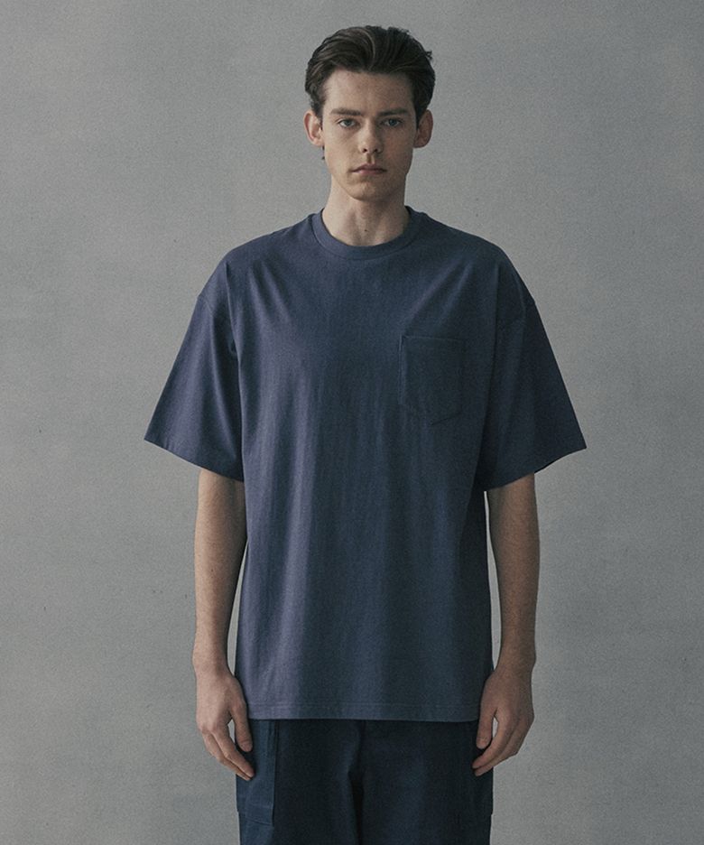 Loosed Pocket T-Shirt - Navy