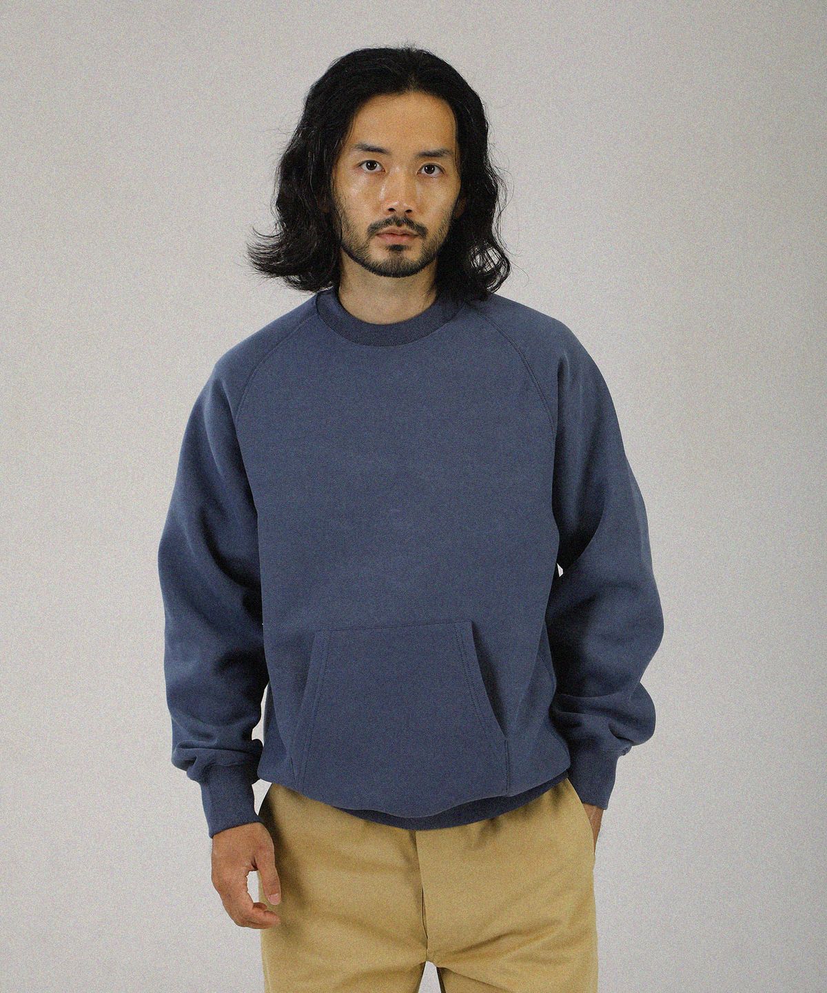 엠프(AMF) Reversweave Sweat Shirt - Navy