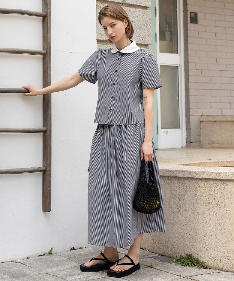 Stripe skirt - Black