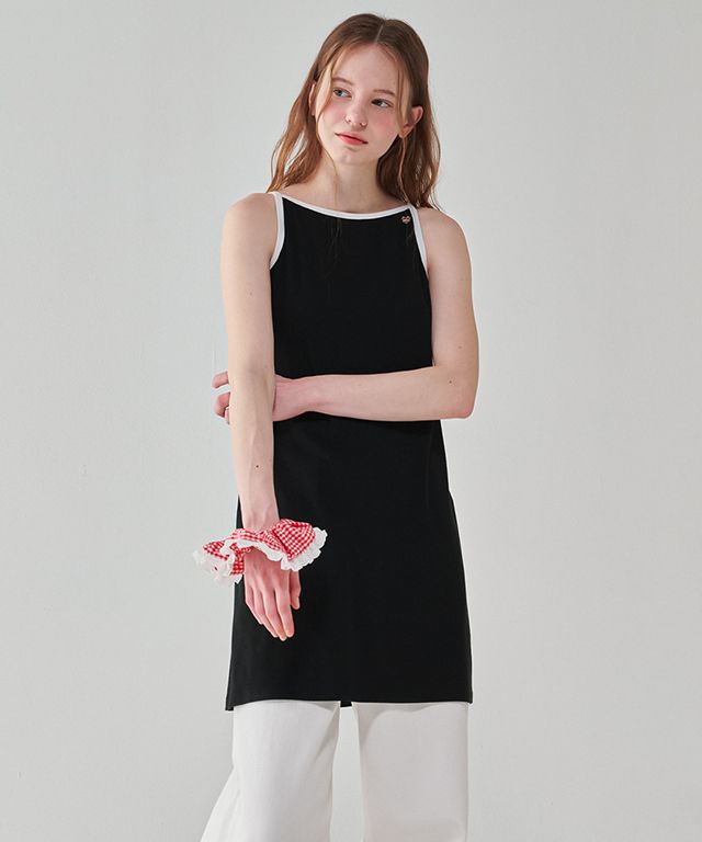 ワンピース RONRON BOATNECK SLEEVELESS MINI DRESS 4BKH152 MUSINSA | RONRON BOATNECK SLEEVELESS MINI DRESS BLACK