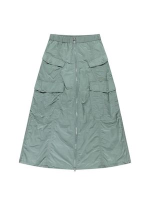 OG 프론트 오픈 카고 스커트-라이트카키