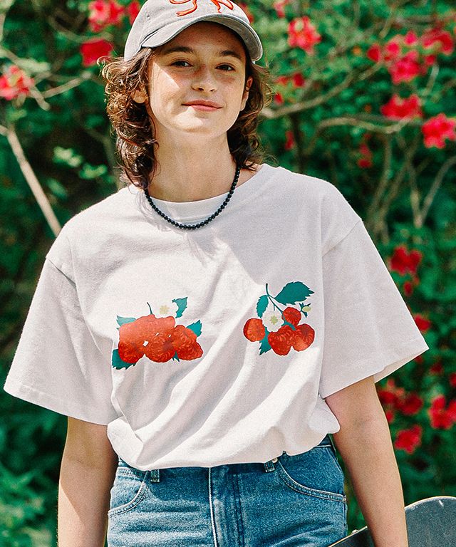 ★2024SS新作★RONRON★RASPBERRY BASIC FIT T SHIRT WHITE MUSINSA | RONRON RASPBERRY BASIC FIT T SHIRT WHITE