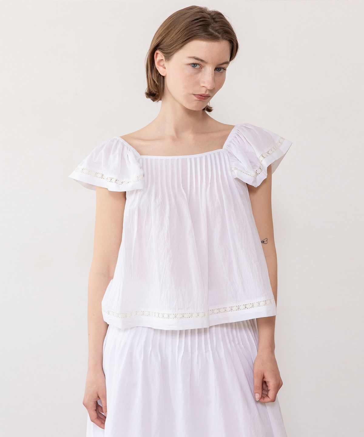 제이마크뉴욕(JMARKNEWYORK) Cotton blouse - White