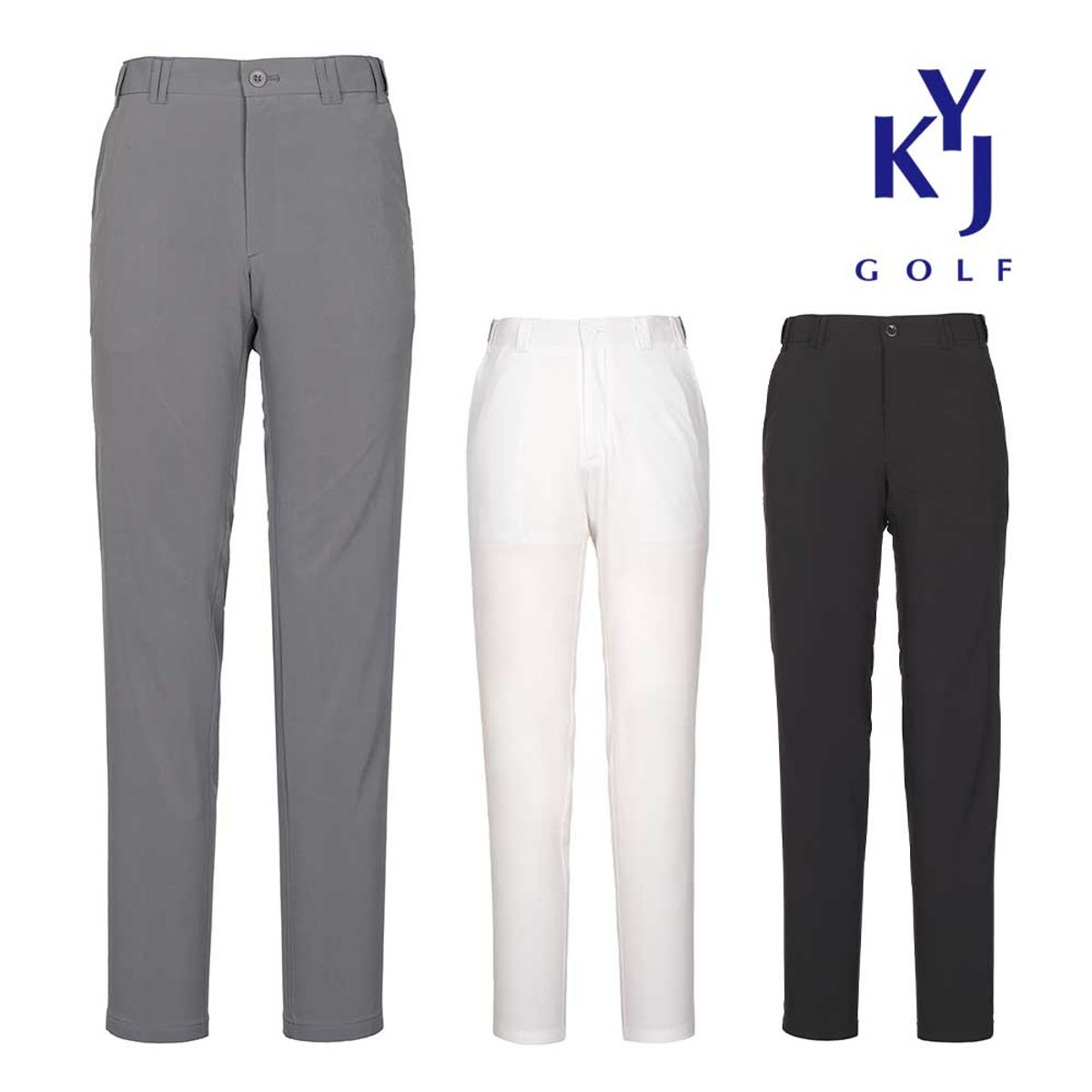 김영주 골프(KIM YOUNG JOO GOLF) 여름 힙투라인 허리밴딩 기능성 스판 남성 골프 바지 DOMMSL17