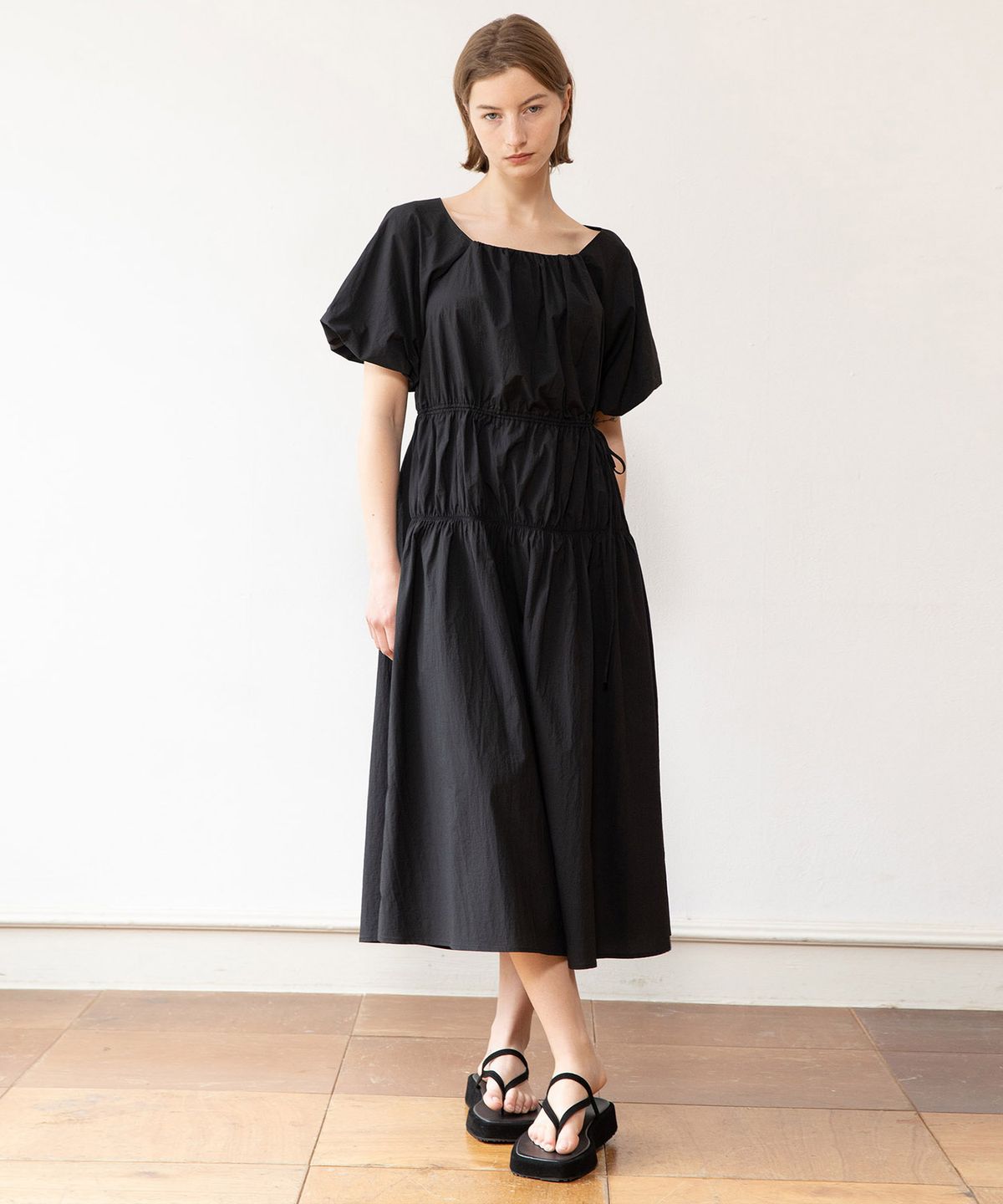 제이마크뉴욕(JMARKNEWYORK) Balloon sleeve dress - Black