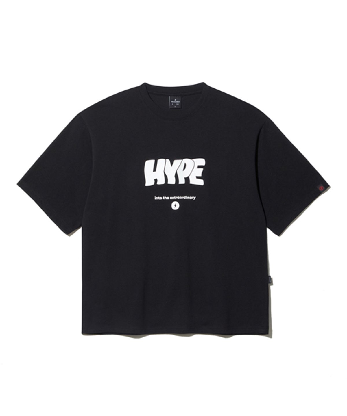 왕관(WANGGWAN) HYPE 오버핏 반팔티셔츠 (블랙)