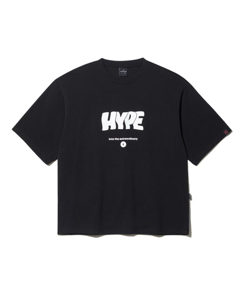 HYPE 오버핏 반팔티셔츠 (블랙)