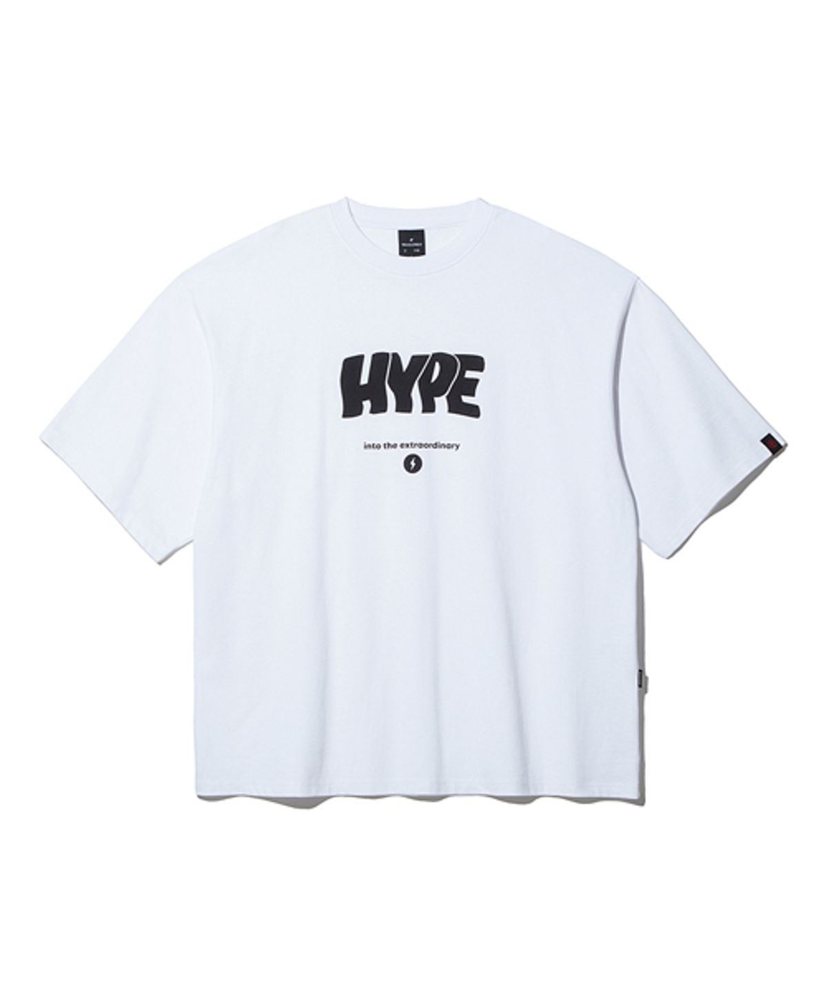 왕관(WANGGWAN) HYPE 오버핏 반팔티셔츠 (화이트)