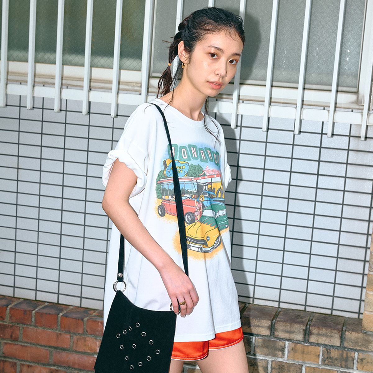 본로우(BONRROW) Hotrod Tee_Wh
