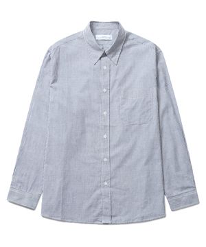 옥스포드 스트라이프 셔츠 (네이비)