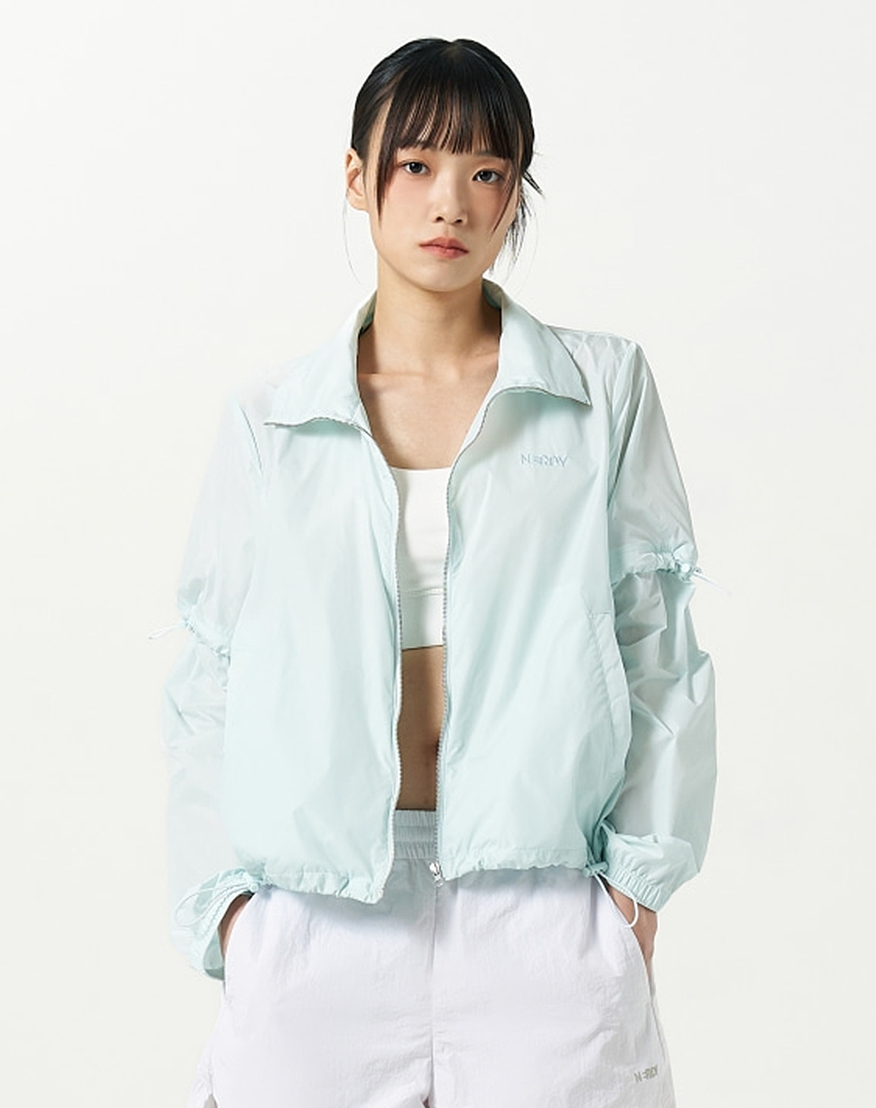 ☆NERDY☆ Women's Detachable Sleeve Windbreaker Sky Blue MUSINSA | NERDY Women's Detachable Sleeve Windbreaker Sky Blue