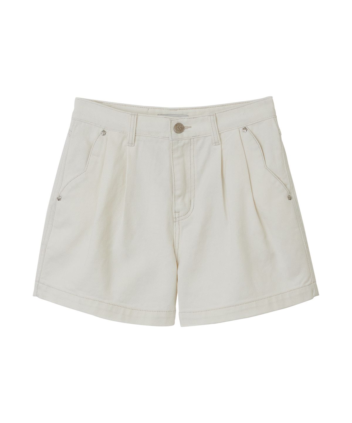 데이지신드롬(DAISY SYNDROME) BALLOON DENIM SHORTS ivory