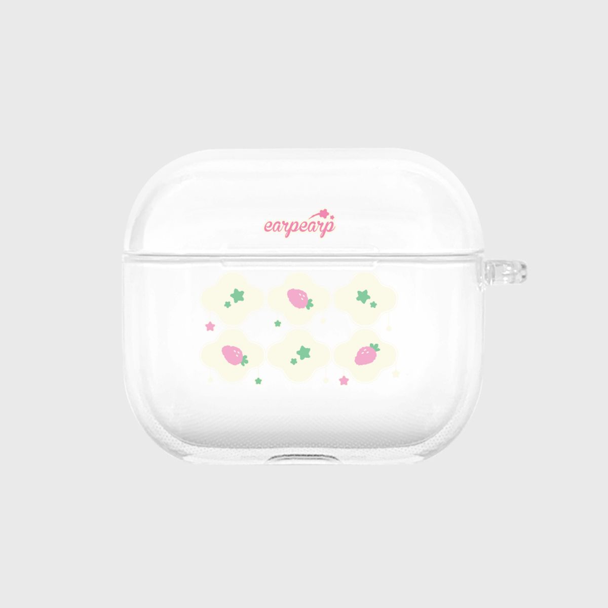 어프어프(EARPEARP) 스트로베리 스타 패턴(에어팟3-클리어하드)