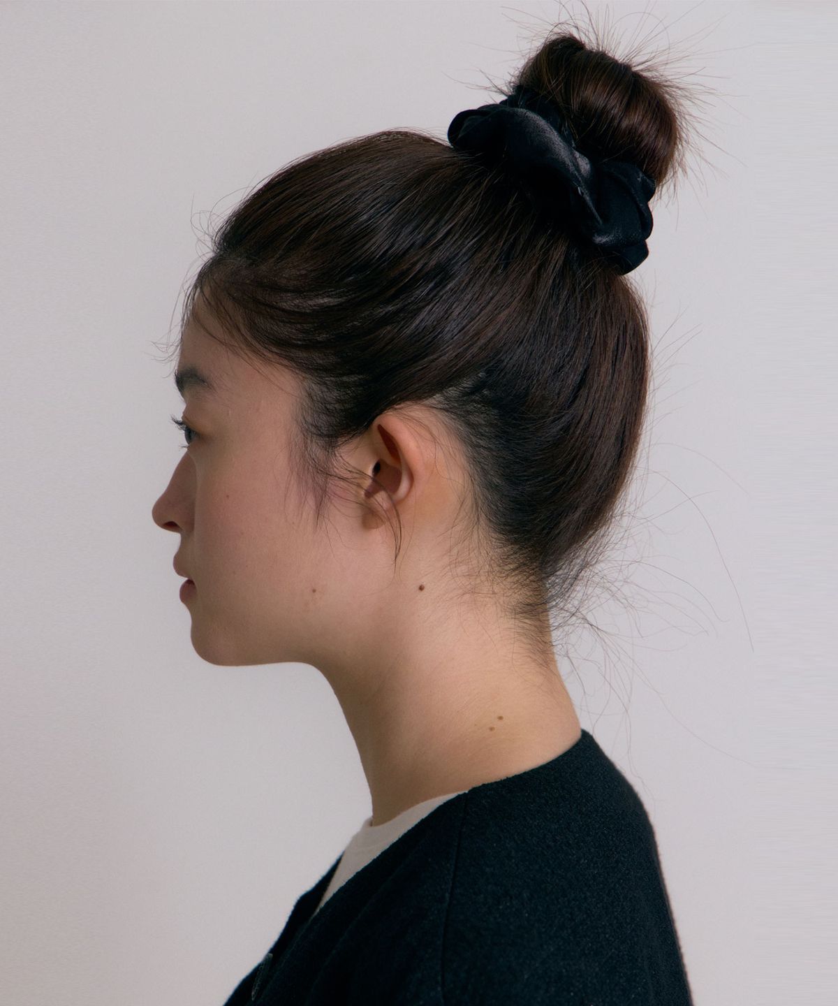 38컴온커먼(38COMEONCOMMON) Sheer Scrunchie (Shine Black)