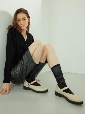 BNP23312 도트 메리제인 로퍼 / 2COLORS