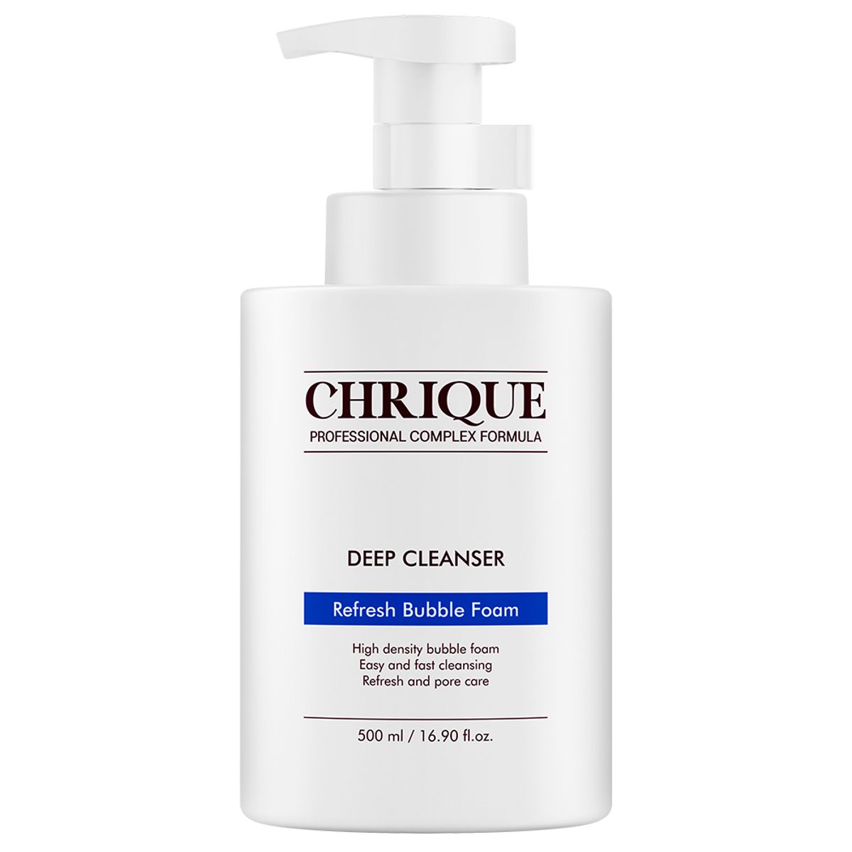 크리크(CHRIQUE) 뽀드득하고 개운한 리프레쉬 버블 폼 딥 클렌져 500ml x 1개