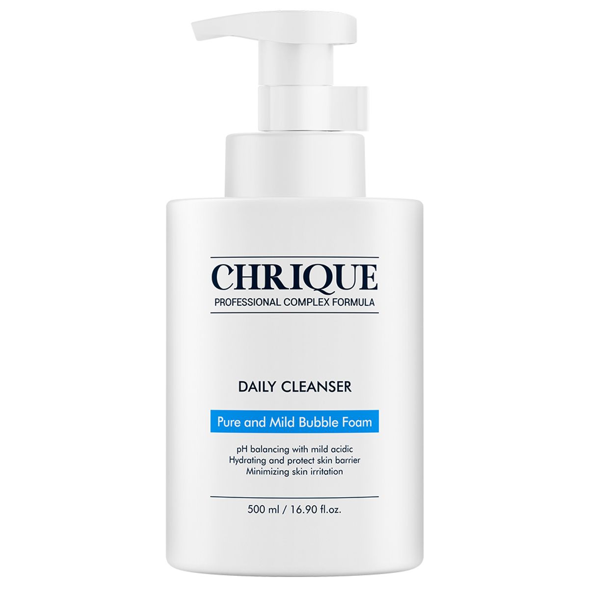 크리크(CHRIQUE) 보들보들하고 부드러운 약산성 퓨어 앤 마일드 버블 폼 데일리 클렌져 500ml x 1개