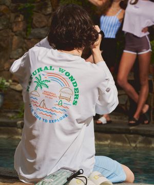 N242URG640 시즌 그래픽 래쉬가드 WHITE