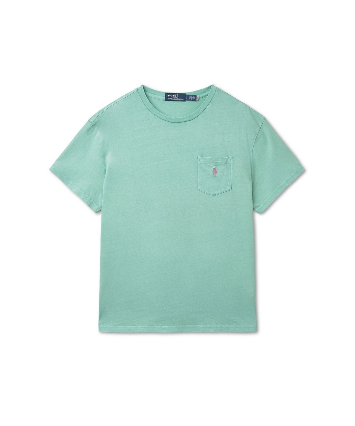 폴로 랄프 로렌(POLO RALPH LAUREN) 클래식핏 코튼 린넨 포켓 티셔츠 - 그린