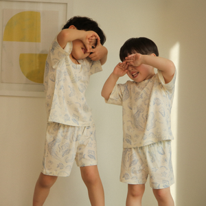 반팔 라운지웨어_블뤼 아쿠아