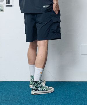 나일론 타슬란 카고 쇼츠_블랙
