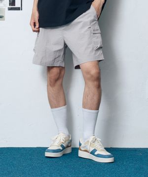 나일론 타슬란 카고 쇼츠_그레이