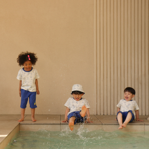 반팔 모티프 셋업_블뤼 아쿠아